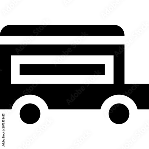 Chiva Colombian Bus Transport Culture Heritage Travel Icon Set