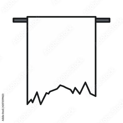 Heartbeat Pulse Line Graph Vector Icon
