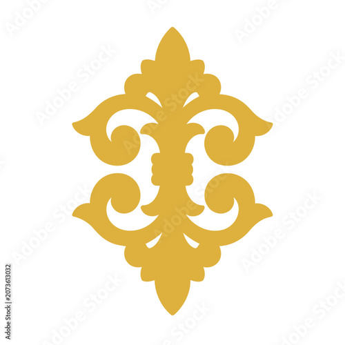 Golden Fleur de Lis Vector Symbol