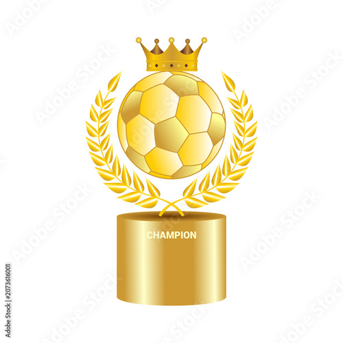 GOLD TROPHY FOR FOOTBALL CHAMPIONSHIP