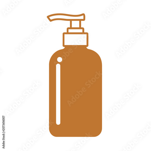 Orange Soap Dispenser Flat Icon