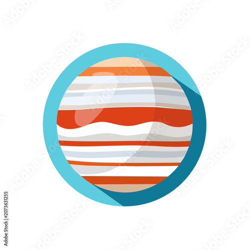 Flat illustration of Jupiter planet icon