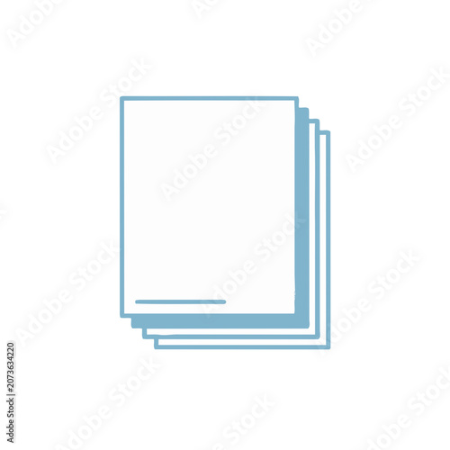 Stacked Documents Flat Icon