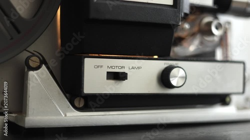 Super 8MM Film Projector Man Controls.
