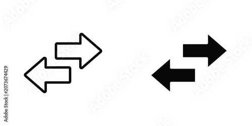 Photos Transfer arrows icons Designs. icon element in trendy styles