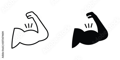 Bild auf Leinwand Will power icons Designs. icon element in trendy styles