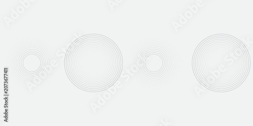 white rectangle White abstract background. Modern circle lines pattern. Futuristic concept. Minimal geometric modern abstract vector