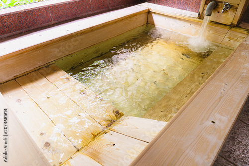 Hinoki Family Bath with Flowing Hot Spring Water