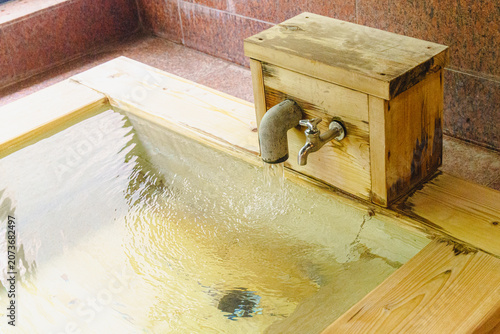Hinoki Family Bath with Flowing Hot Spring Water