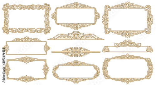 Ornate Vintage Frames and Borders - Decorative Elements