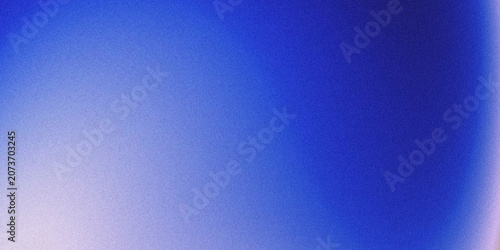 Foto Smooth horizontal color transition from pale lavender on the bottom left to rich dark cobalt blue on the upper right, textured grainy noise abstract gradient backdrop