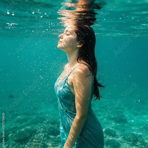 碧の静寂、水底の女神