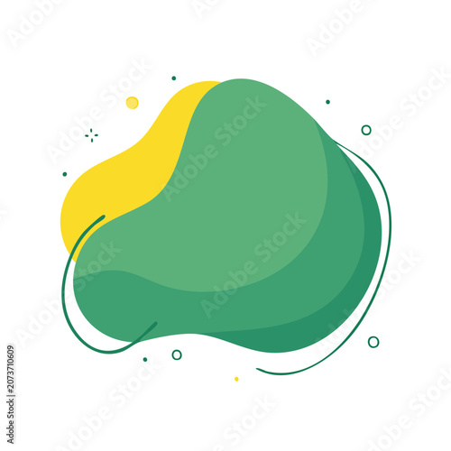 Abstract organic blob vector illustration