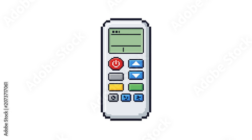 Pixel Art Remote Control Device for Air Conditioner.