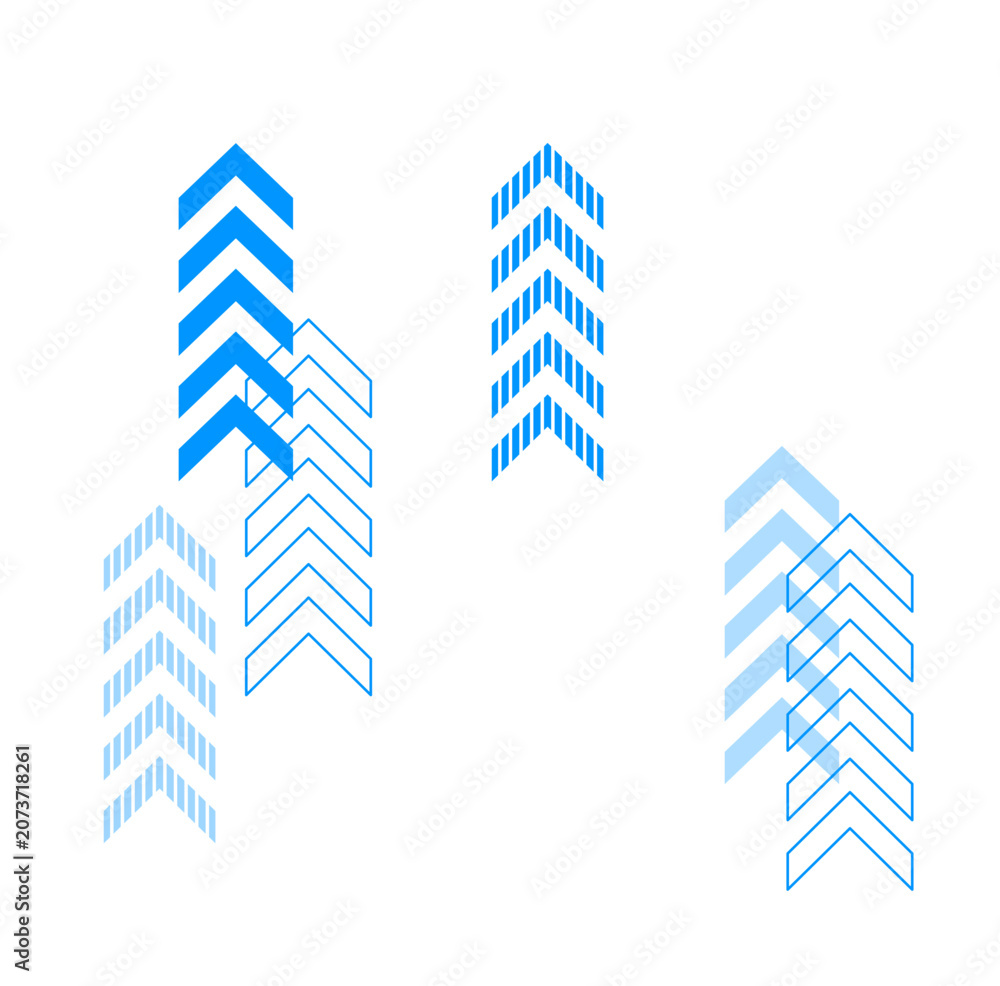 Obraz premium Modern Chevron Arrow Pattern Graphic Element