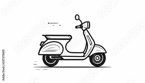 Scooter vehicle transportation motorbike.