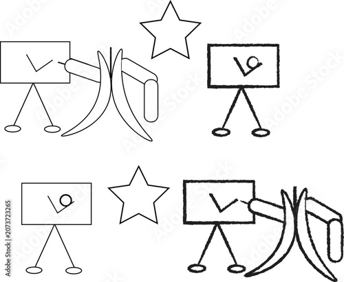 Foto Abstract visual logic puzzle and intelligence quotient test pattern vector illus