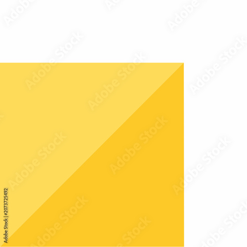 Abstract Yellow Geometric Shapes with Gradient and Shadow