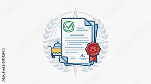 Photos Certificate of Achievement Award Document.