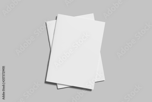 Cuadro en lienzo Realistic blank magazine illustration for mockup