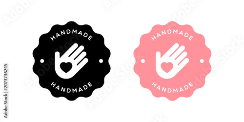 Vector Handmade Badge Label