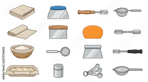 Baking Ingredients and Tools.