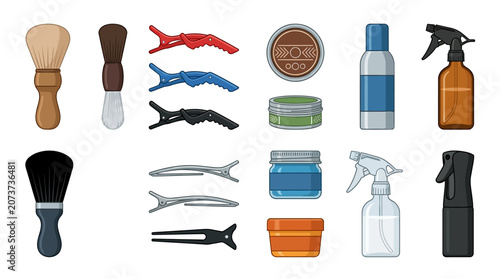 Shaving kit and accessories.