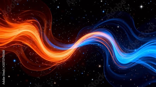 Cosmic energy waves in space