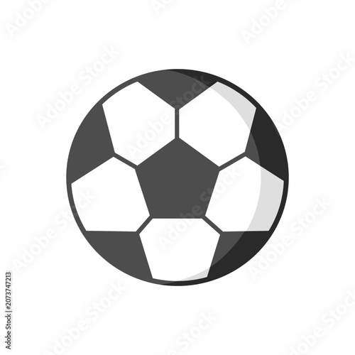 soccer ball isolated on white