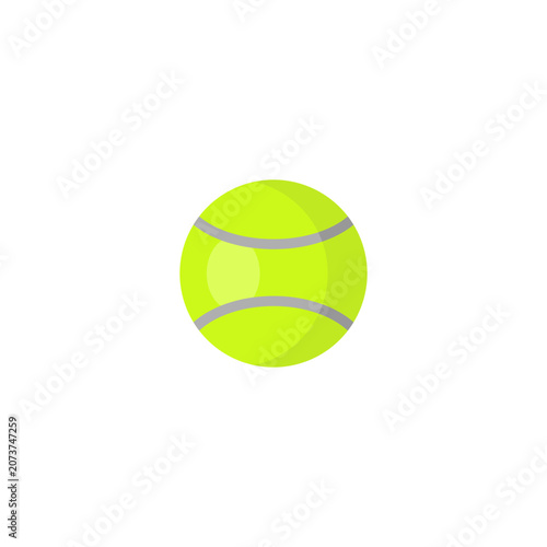 tennis ball isolated on white