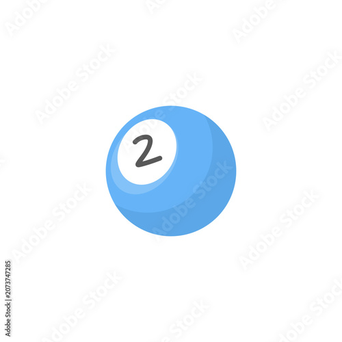 blue pool ball