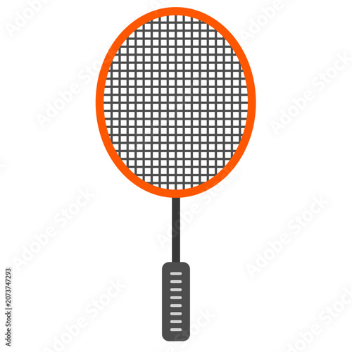 badminton racket and shuttlecock