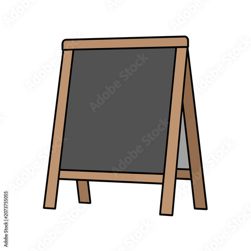 A-Frame Chalkboard Sign Vector Illustration