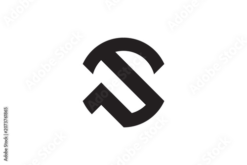 Abstract Hammer S Letter Logo Vector: Geometric Fluid Initial Monogram Minimalist Construction Icon