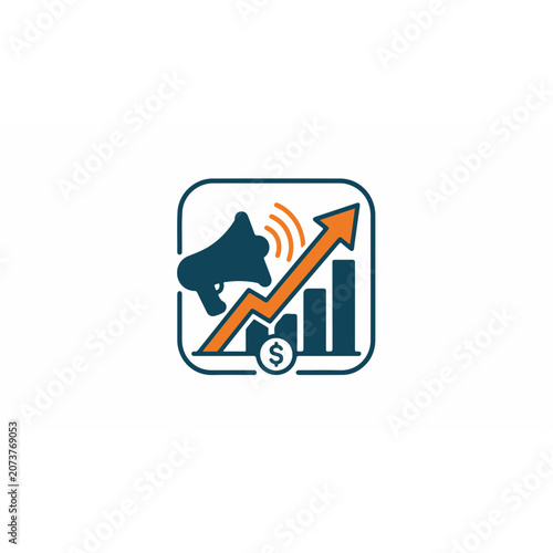 Groth Business Growth Chart Icons Vactor