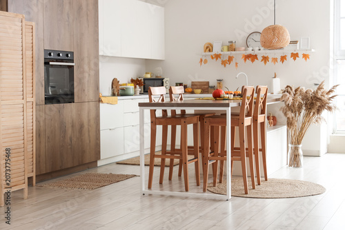 Interior of stylish kitchen...