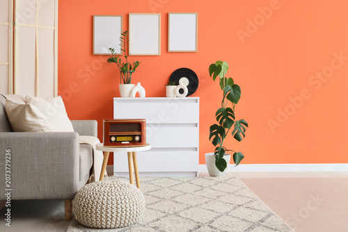 Interior of stylish living ...