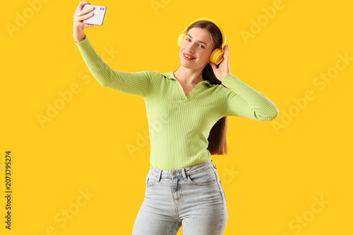 Beautiful young woman with ...