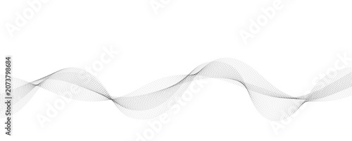 Photos Black Dot Wave Pattern on White Background