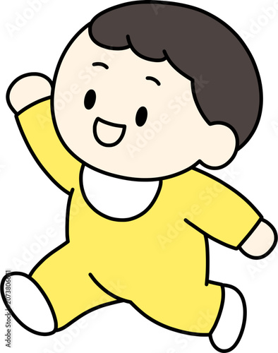 달리는 아기