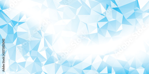 Abstract Ice Blue Triangular Mosaic with Transparent Polygon Layers and Bright Modern Appeal modern geometric pattern eps10