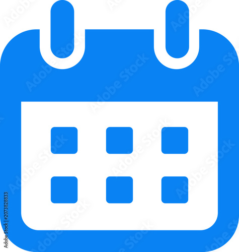 set of blue callender for web vector