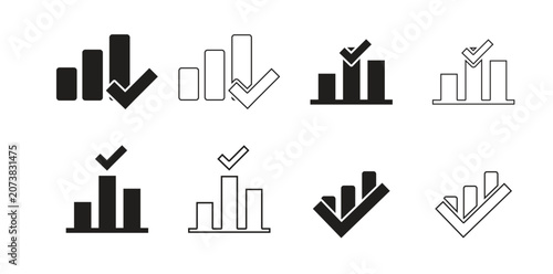 Set of Poll icon, Poll Logo, Poll Vector illustration