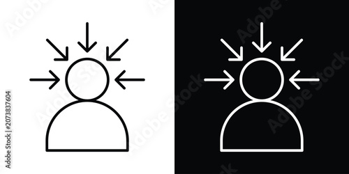 Cuadro en lienzo Centric consumer icon