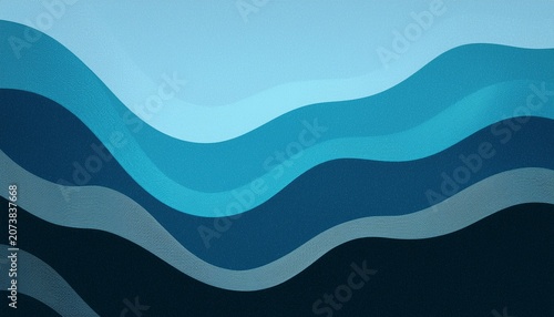 Abstract Blue Wavy Gradient Background With Grain And Noise Texture For Header Poster Banner Backdrop Design Wavy Abstract Background Of Gradient Of Colors Soft Blue Black And White D Waves