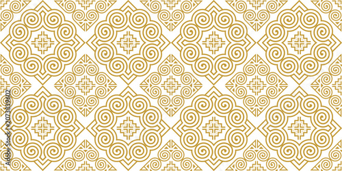 Foto Hmong patterns are characterized by intertwined curved lines forming a spiral shape, a unique symbol of the Hmong ethnic group