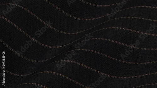 Italian Dark Brown Wool Fabric with Copper Pinstripe shimmering in rich chocolate waves and unique warm metallic lines for high end executive suits