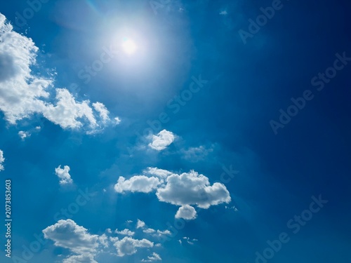 blue sky with clouds