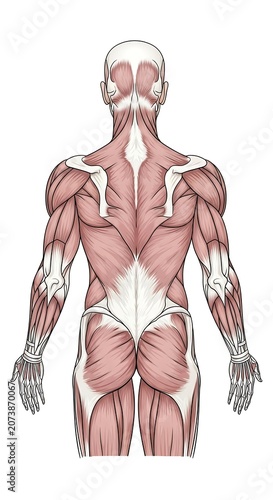 Anatomical diagram of human body organs and systems.