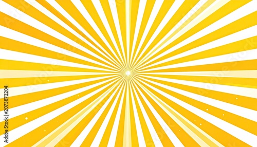Vibrant Yellow and White Sunburst Background Pattern.